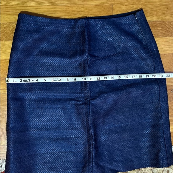Prada 100% Silk Blue Woven Skirt - Picture 7 of 8